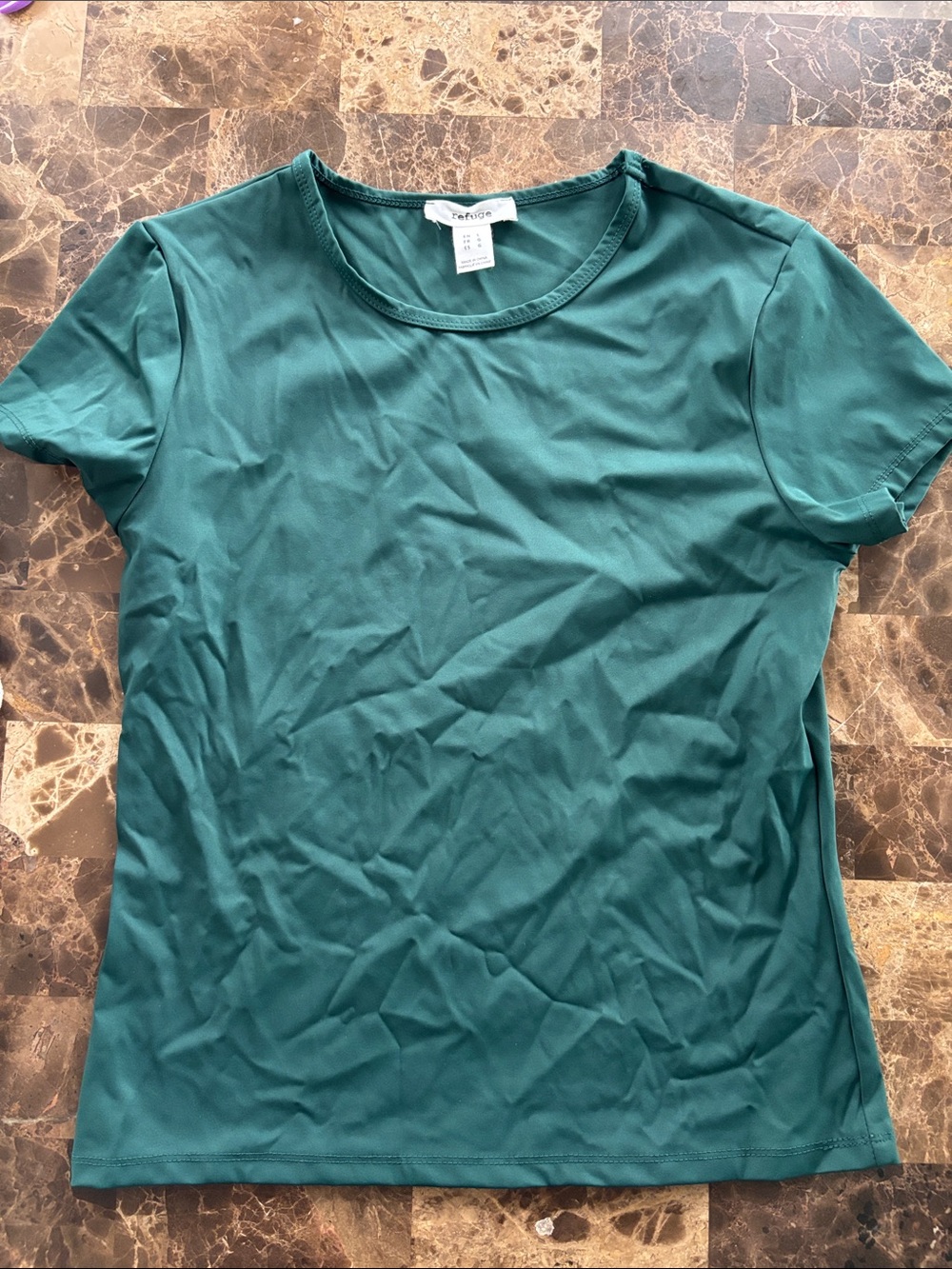 refuge Teal Short Sleeve Crewneck Tee